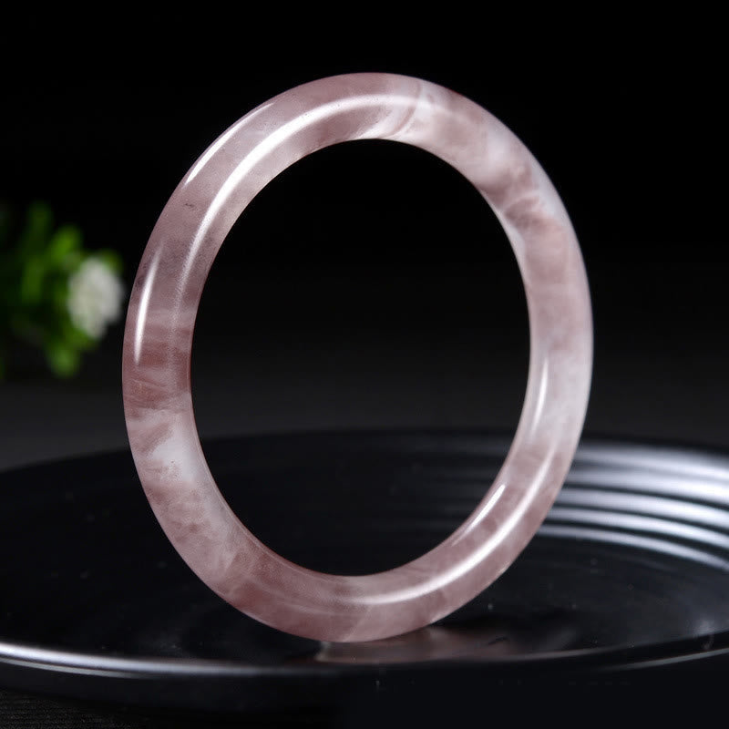 Foviel Purple Jade Happiness Protection Bracelet Bangle