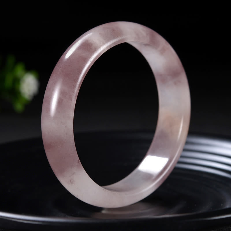 Foviel Purple Jade Happiness Protection Bracelet Bangle