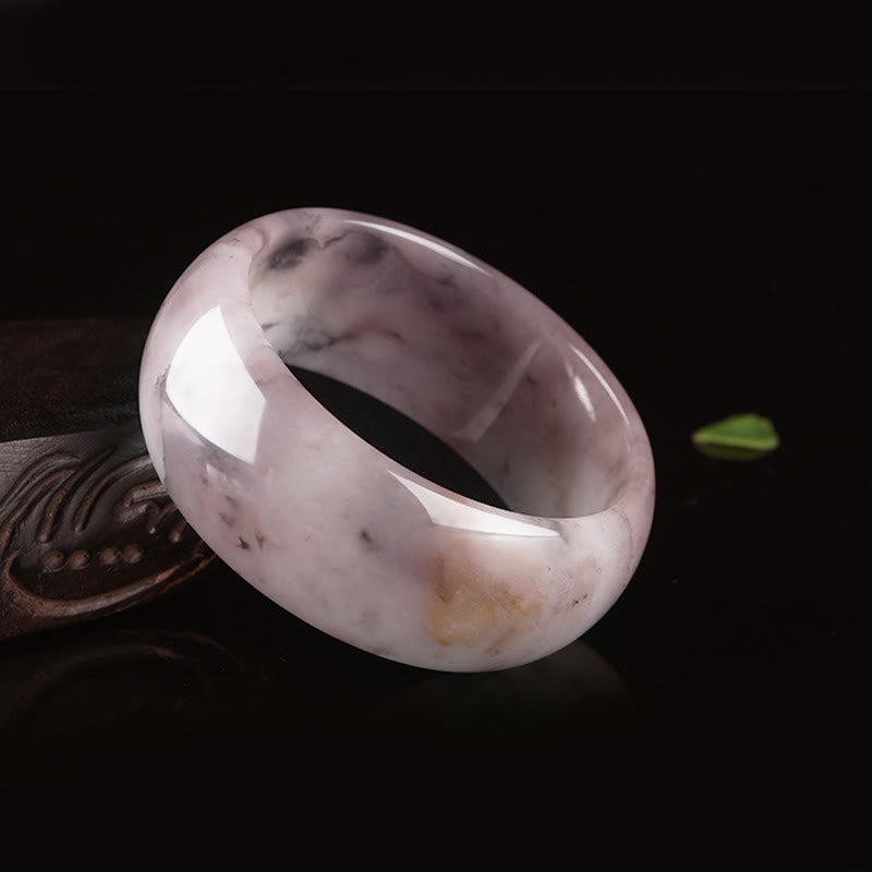 Foviel Purple Jade Happiness Protection Bracelet Bangle