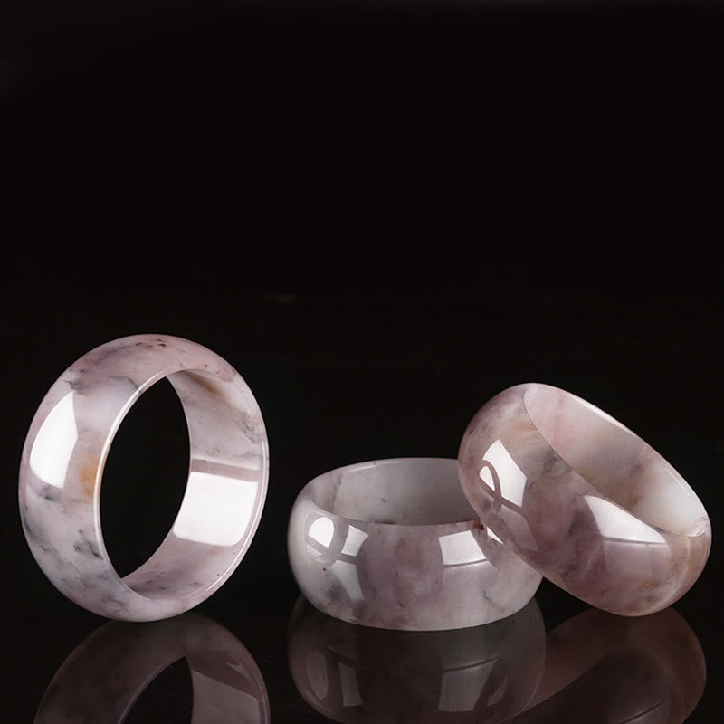 Foviel Purple Jade Happiness Protection Bracelet Bangle