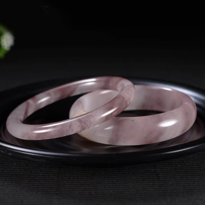 Foviel Purple Jade Happiness Protection Bracelet Bangle