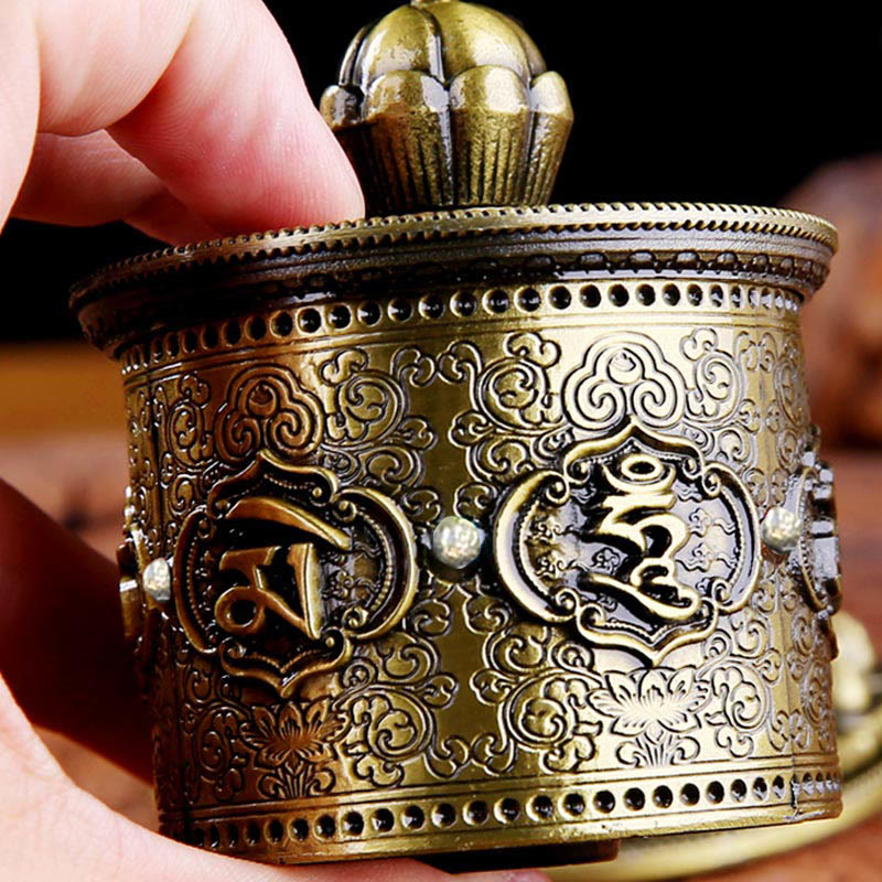 Buddha Stones Tibetan Blessing Prayer Wheel Car Decoration - image 3