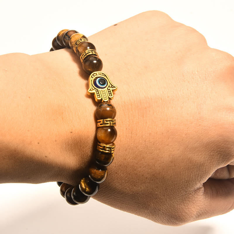 Buddha Stones "Wishing Courage and Protection" Tiger Eye Bracelet Includes Gift Message Card - image 10