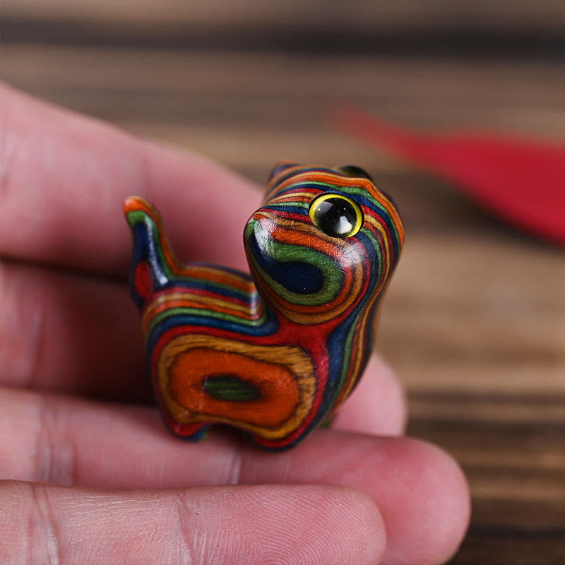 Buddha Stones Rainbow Eucalyptus Cute Cat Animals Calm Decoration - image 8
