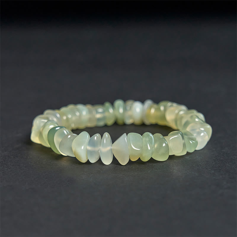 Bracelet de paix Foviel en blocs irréguliers de péridot naturel