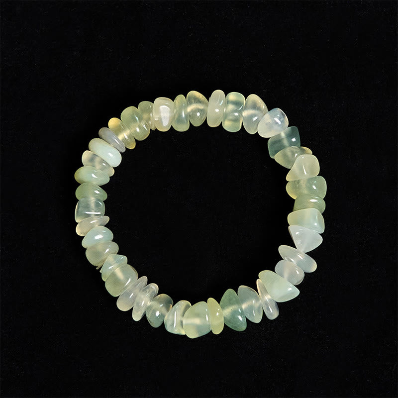 Bracelet de paix Foviel en blocs irréguliers de péridot naturel