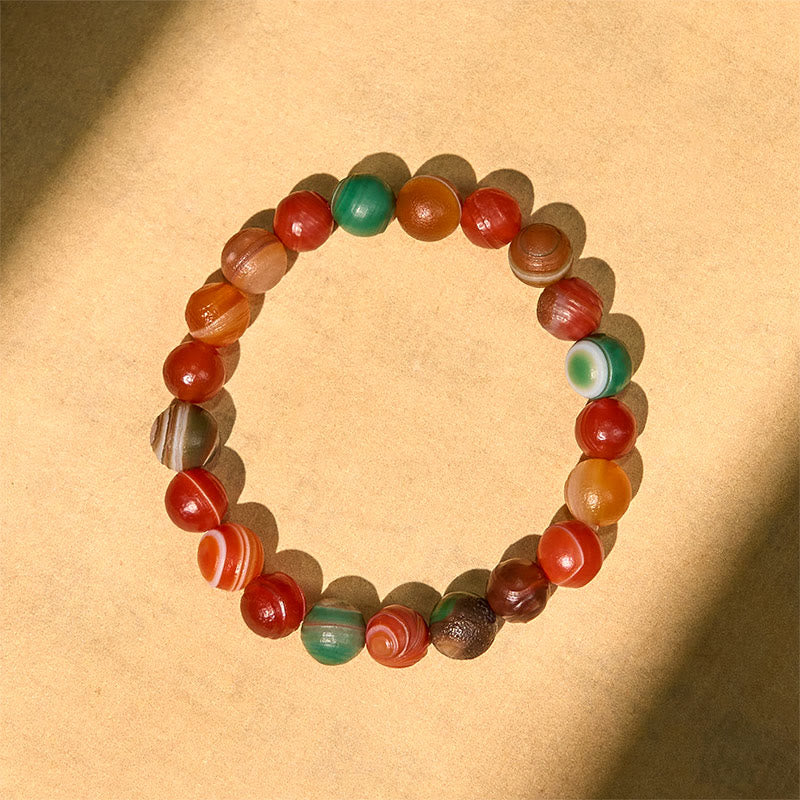 Buddha Stones Natural Alashan Agate Confidence Bracelet - image 2
