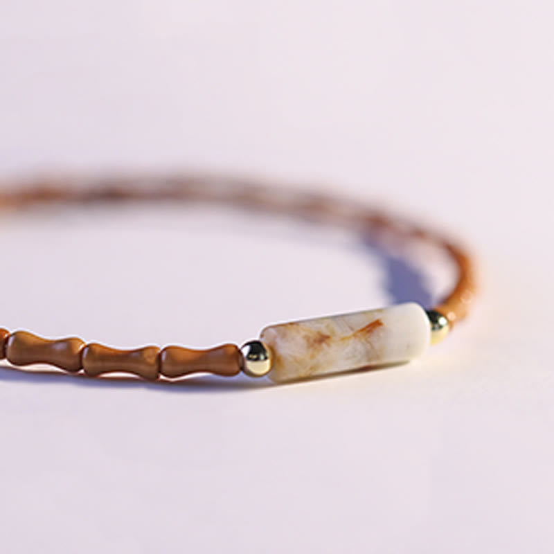 Buddha Stones Ultra-fine Olive Pit Peace Bracelet - image 7