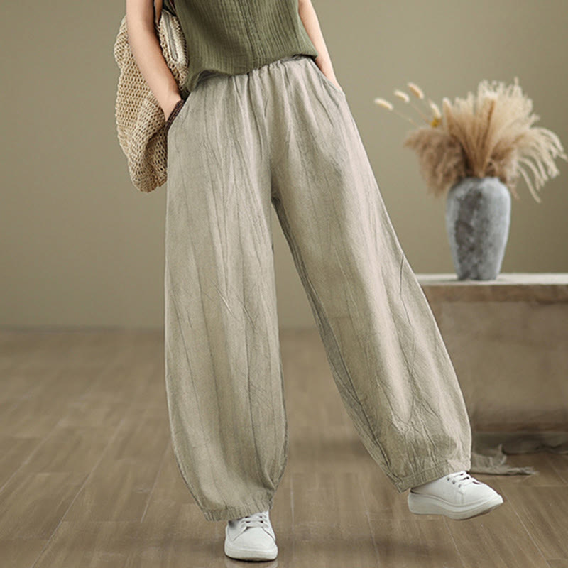 Buddha Stones Casual Plain Women's Harem Pants With Pockets - image 1