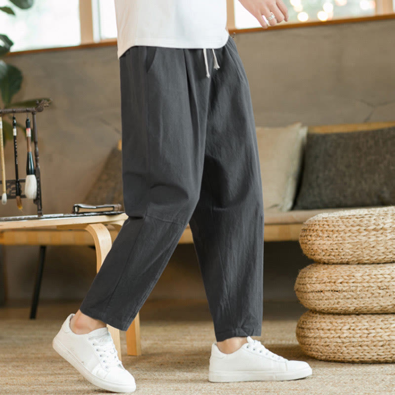 Buddha Stones Summer Men's Cotton Pants With Pockets - image 20