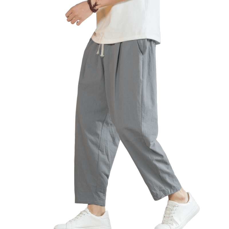 Buddha Stones Summer Men's Cotton Pants With Pockets - image 25