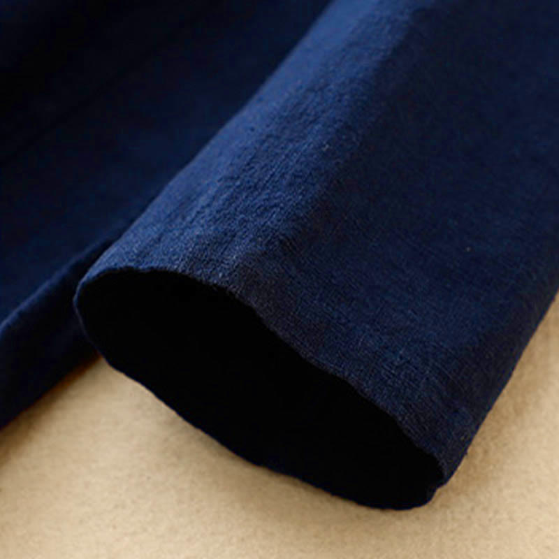 Buddha Stones Literary Artistic Chinese Knot Button Casual Cotton Linen Clothing - image 14