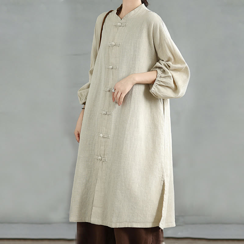 Buddha Stones Casual Frog-button Women's Coat With Pockets - image 16
