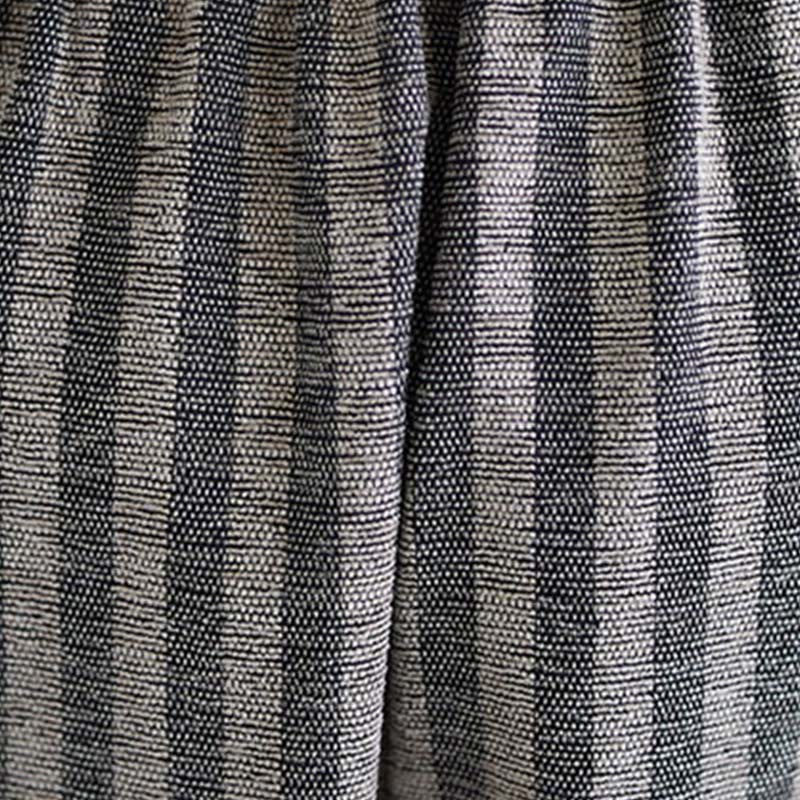 Buddha Stones Casual 7-8 Length Corduroy Stripes Women's Polyester Wide Leg Pants With Pockets - image 7
