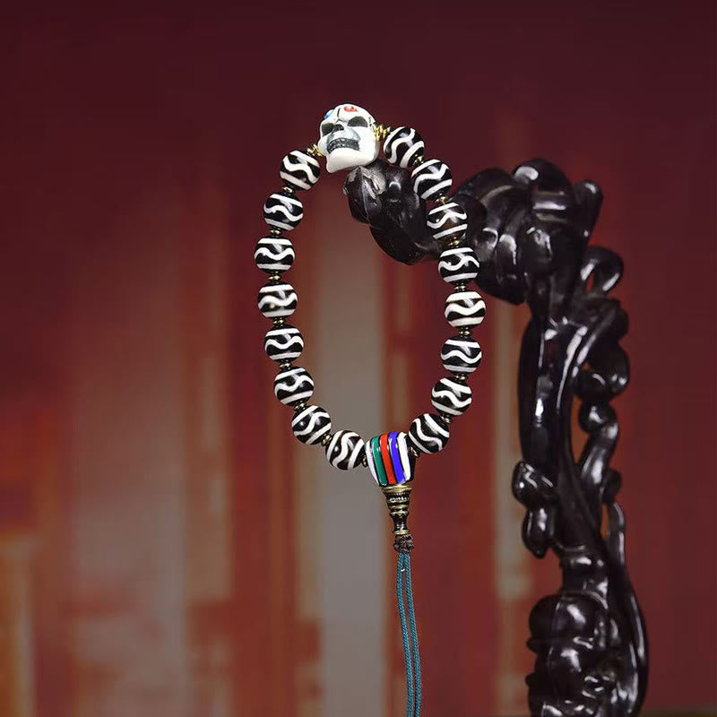 Buddha Stones Tibetan Dzi Bead The Lord of the Corpse Forest Protection Bracelet - image 2