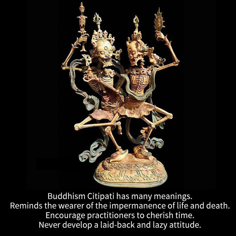 Buddha Stones Tibetan Dzi Bead The Lord of the Corpse Forest Protection Bracelet - image 9