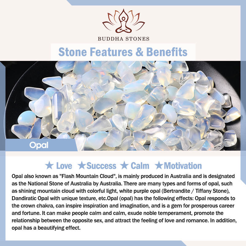 Buddha Stones 2mm Natural Opal Ultra-thin Beads Motivation Bracelet - image 6
