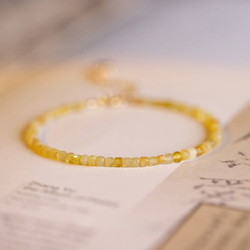 Buddha Stones 2mm Natural Opal Ultra-thin Beads Motivation Bracelet - image 1
