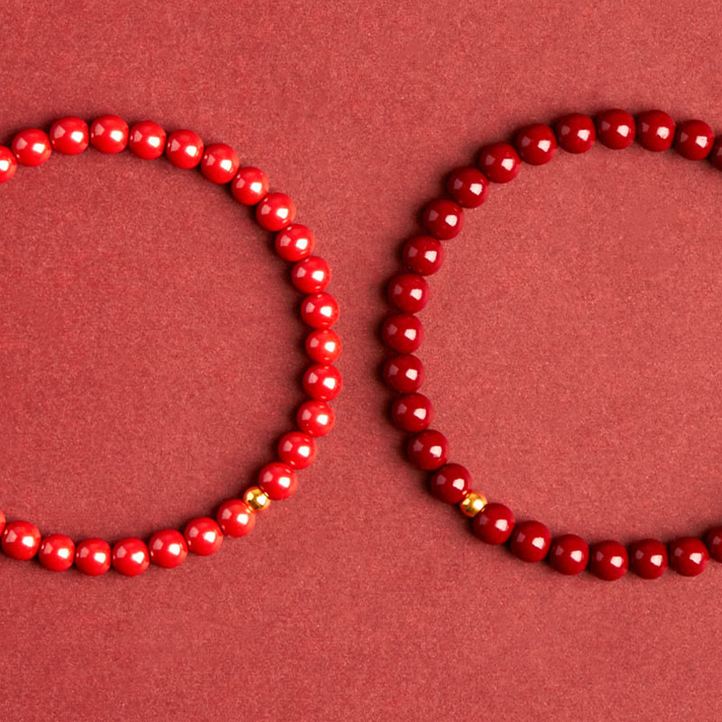 Buddha Stones Cinnabar Amber Concentration Bracelet - image 5