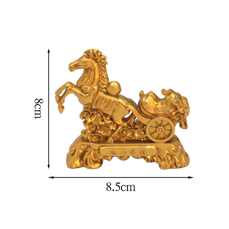 Buddha Stones Chinese Zodiac Year Of The Horse Attract Fortune Prosperity Home Decoration - Horse Cabbage 8.5*8cm - image 16