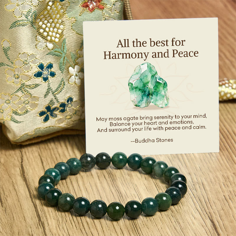 Buddha Stones "All the Best for Love and Harmony" Stone Quartz Bracelet Includes Gift Message Card - image 47