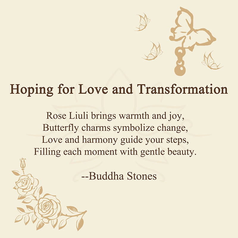 Buddha Stones "Hoping for Love and Transformation" Butterfly Bracelet Includes Gift Message Card - image 2