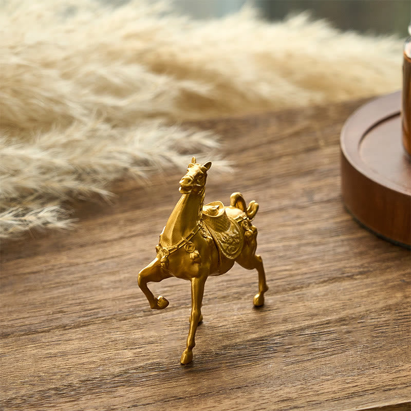 Buddha Stones Year of the Horse Ingot Success Alloy Home Decoration - image 2