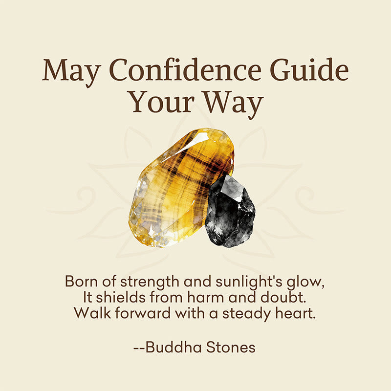 Buddha Stones "May Confidence Guide Your Way" Black Tourmaline Bracelet Includes Gift Message Card - image 2