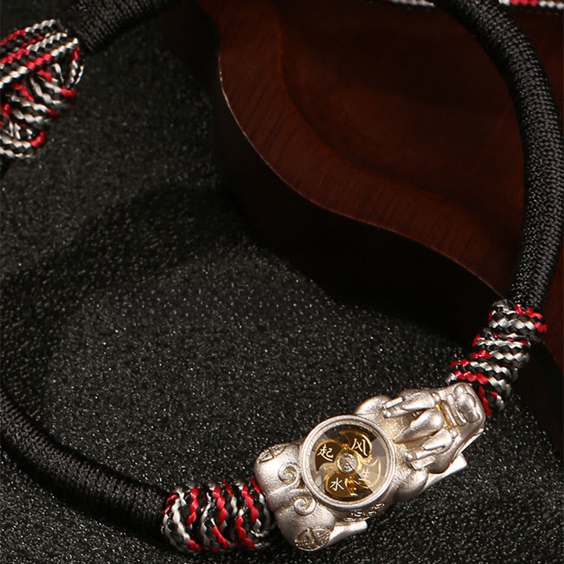 Buddha Stones Pi Xiu Wealth Luck Hand-woven Rope Bracelet - image 7