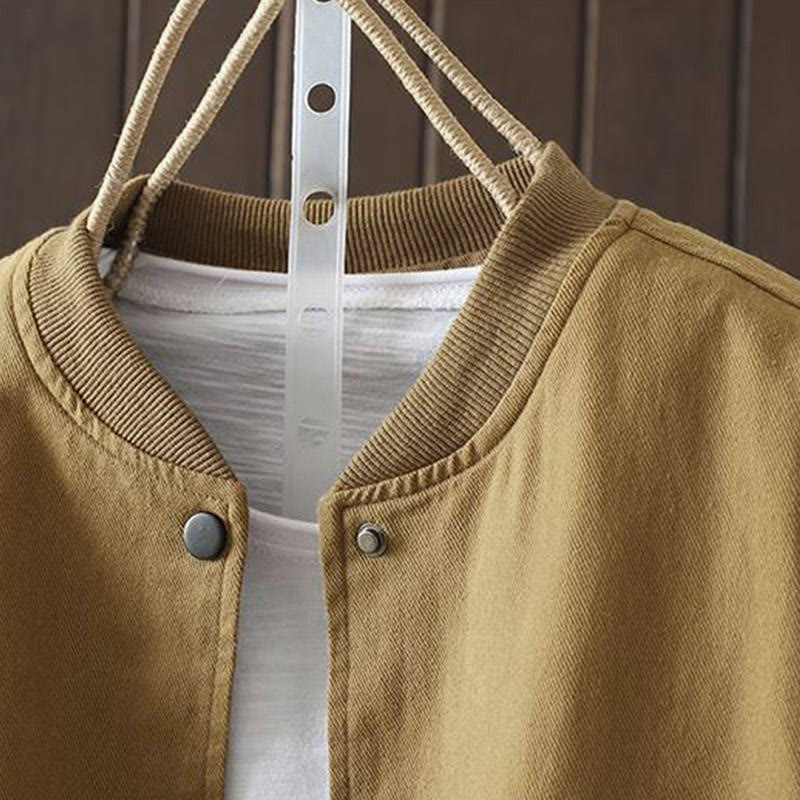 Buddha Stones Fall Button Down Women's Cotton Long Sleeve Outerwear Jacket With Pockets - image 20