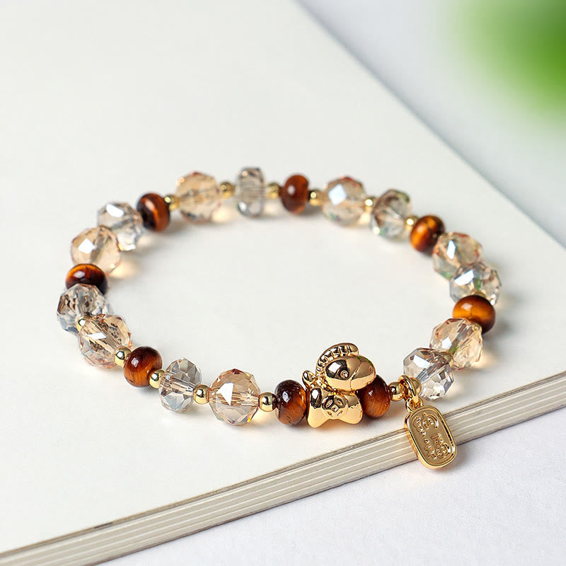 Buddha Stones Tiger Eye Ice Obsidian Pearl Year Of The Horse Lucky Fortune Prosperity Bracelet - image 16
