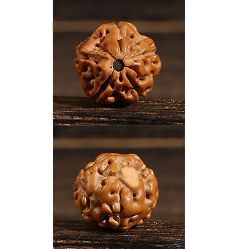 Buddha Stones Tibetan 108 Beads Bodhi Seed Three-eyed Dzi Bead Auspiciousness Mala - image 21