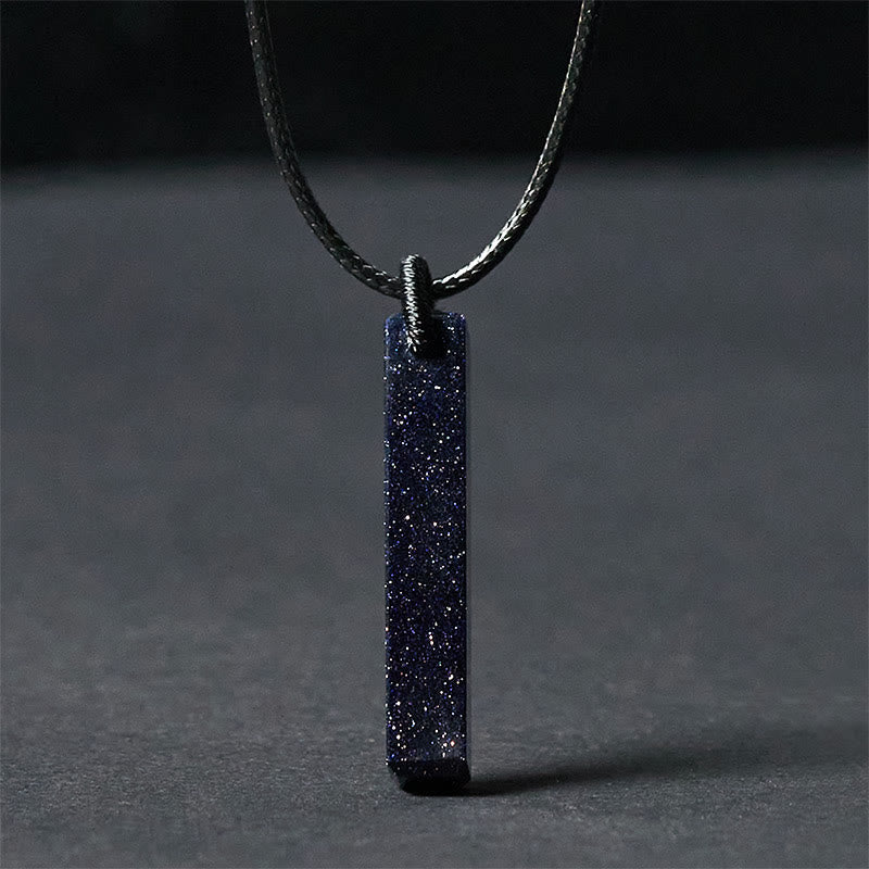 FREE Today: Transformation and Fulfilment Black Obsidian Blue Sandstone Necklace Pendant - Blue Sandstone - image 6
