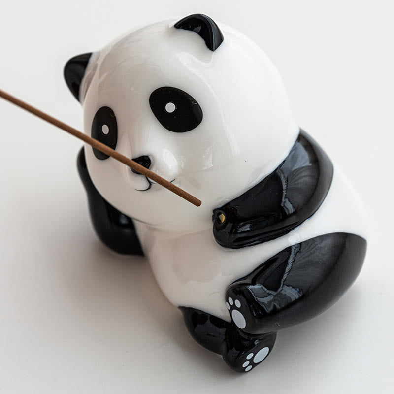 Buddha Stones Panda Shape Home Decoration Incense Burner - image 2