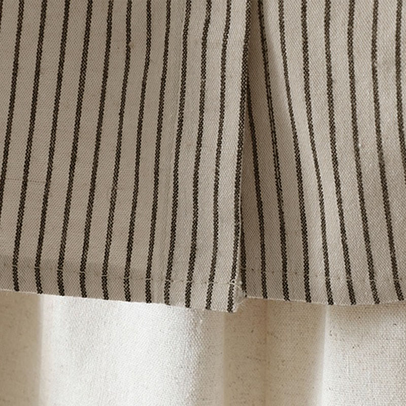 Buddha Stones Fall Stripe Stand Collar Buttons Women's Long Sleeve Shirt With Pocket - image 11