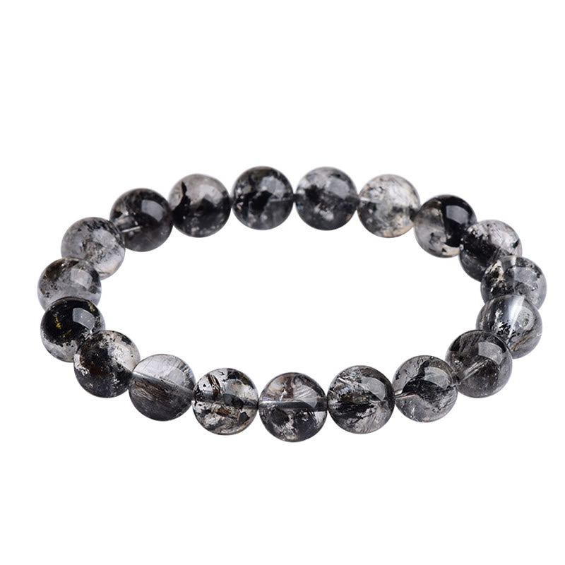 Buddha Stones Herkimer Diamond Protection Meditation Bracelet - image 3