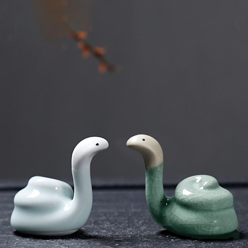 Buddha Stones Chinese Zodiac Ceramic Tea Pet Home Decoration - image 33