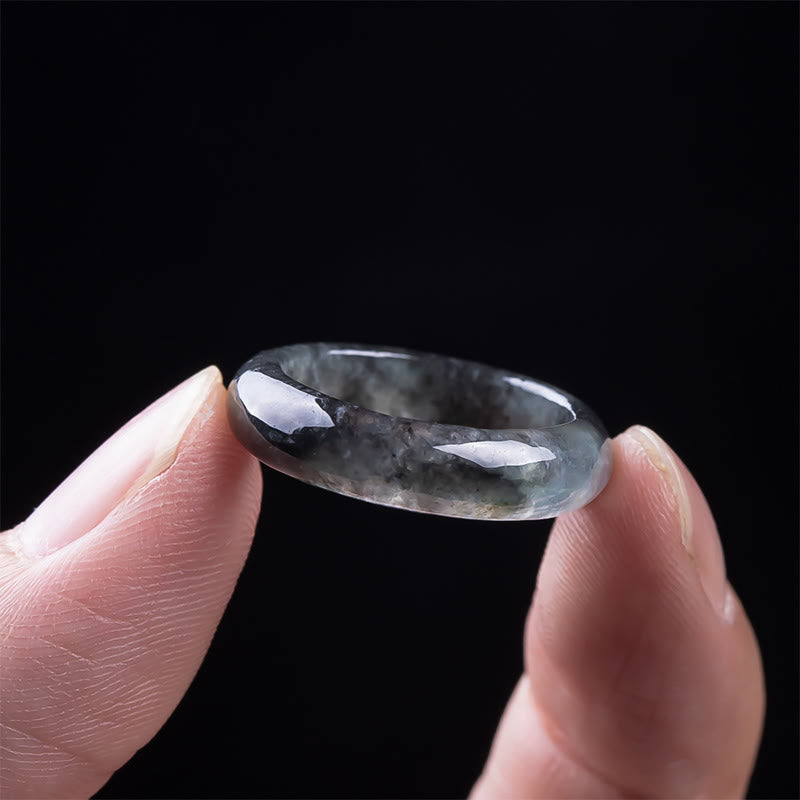 Buddha Stones Jade Prosperity Luck Abundance Ring - image 3
