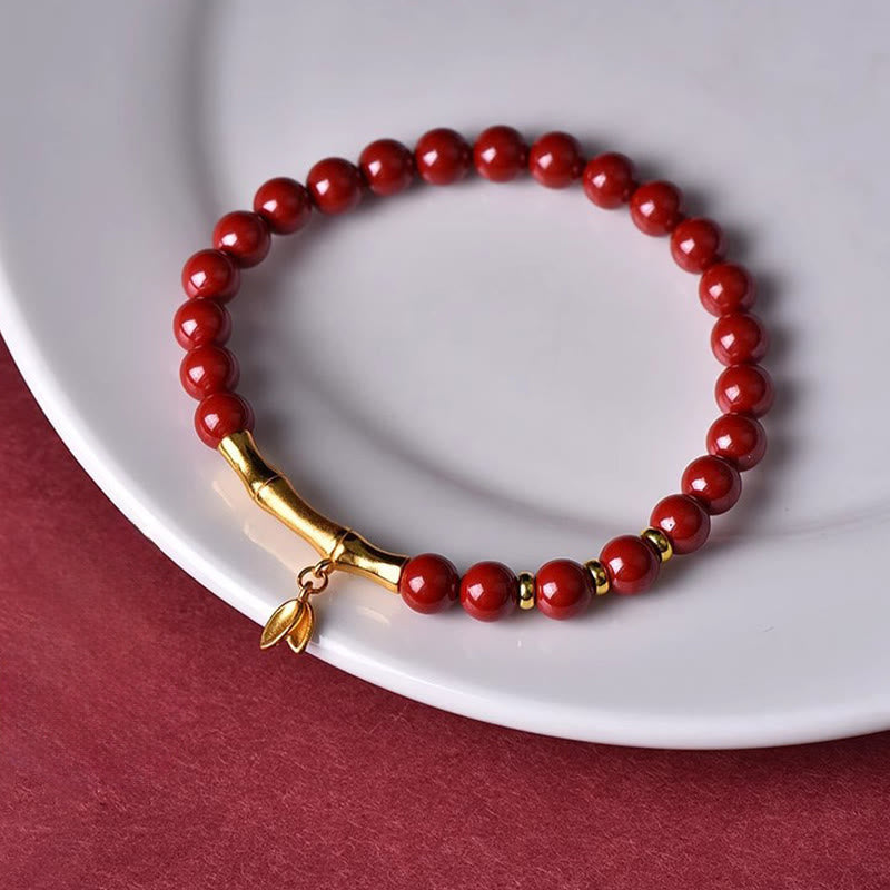 Buddha Stones Cinnabar 925 Sterling Silver Concentration Bracelet - image 4