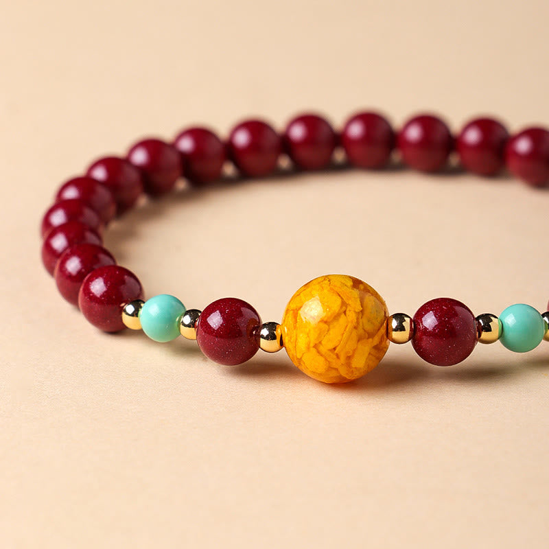 Buddha Stones Cinnabar Keep Away Evil Spirits Bracelet - image 4