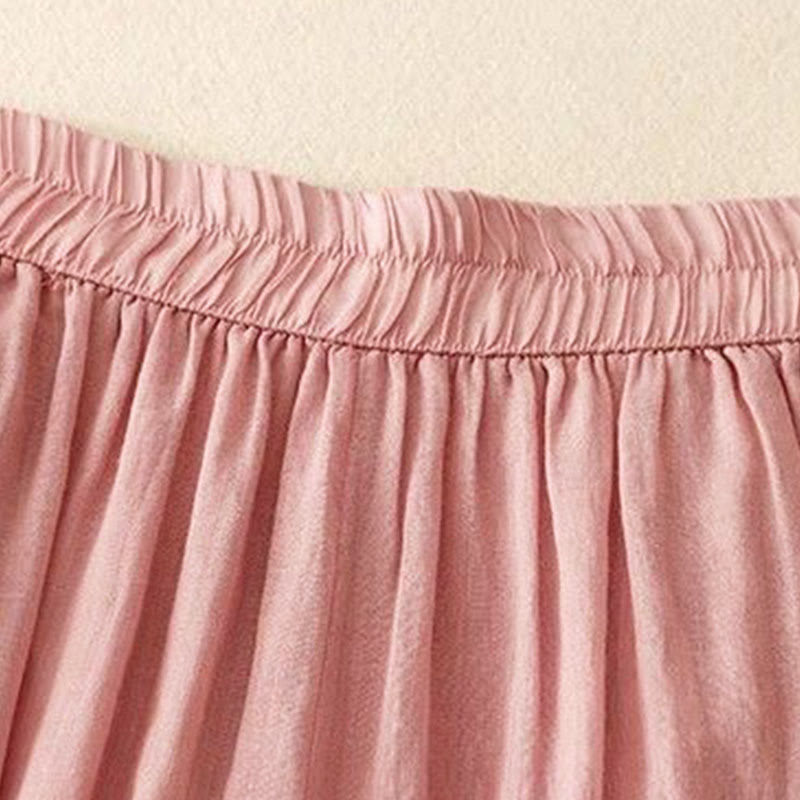 Buddha Stones Side Embroidery Design Women's 7-8 Length Wide Leg Pants With Pockets - image 16