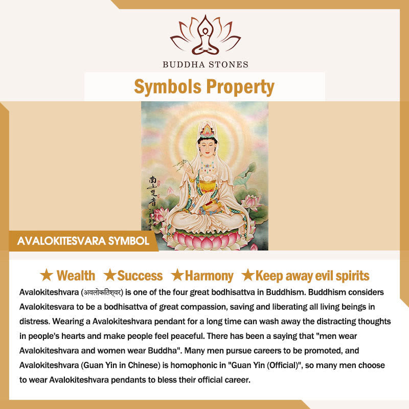Buddha Stones Jade Kwan Yin Avalokitesvara Harmony Necklace Pendant - image 5