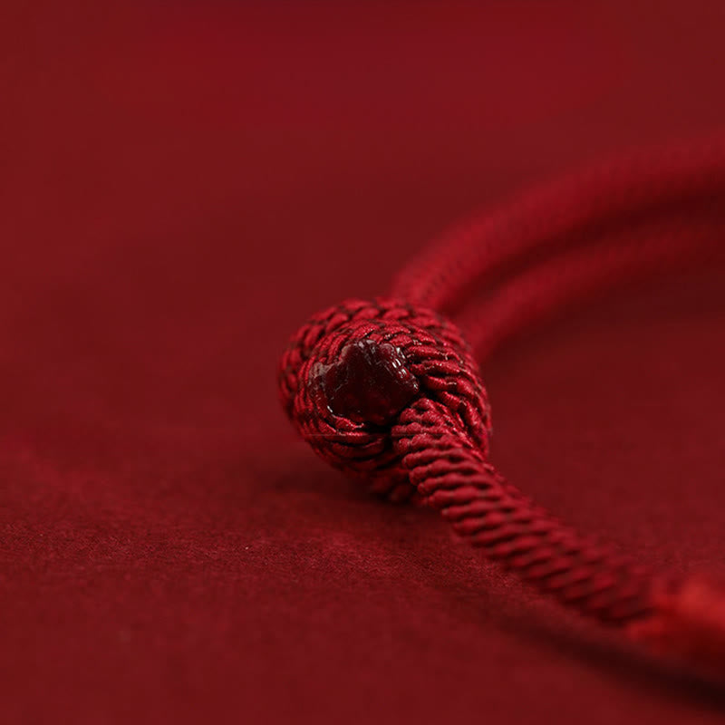 Buddha Stones 999 Gold Ring Design Handmade Luck Braided Red Rope Bracelet Anklet - image 12