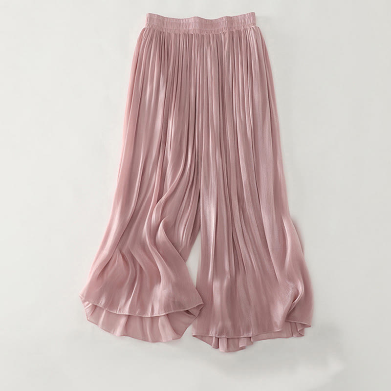 Buddha Stones Summer Plain Women's Polyester Pants - Pink - US8-10,UK/AU12-14,EU40-42 (2XL) - image 15
