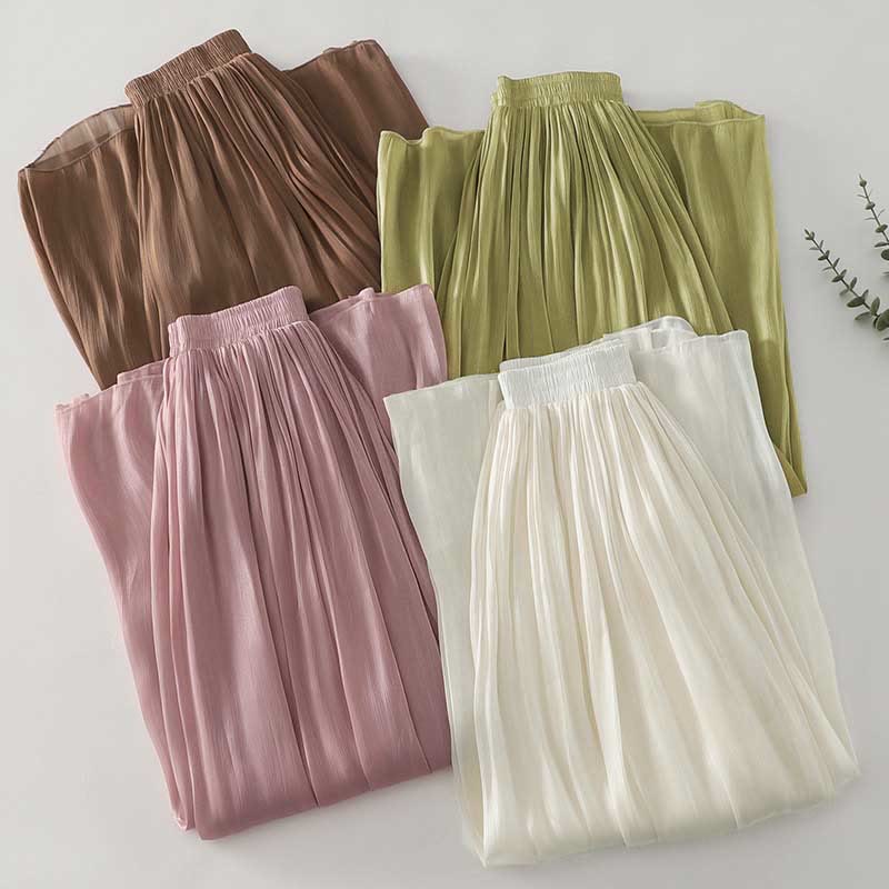 Buddha Stones Summer Plain Women's Polyester Pants - image 24
