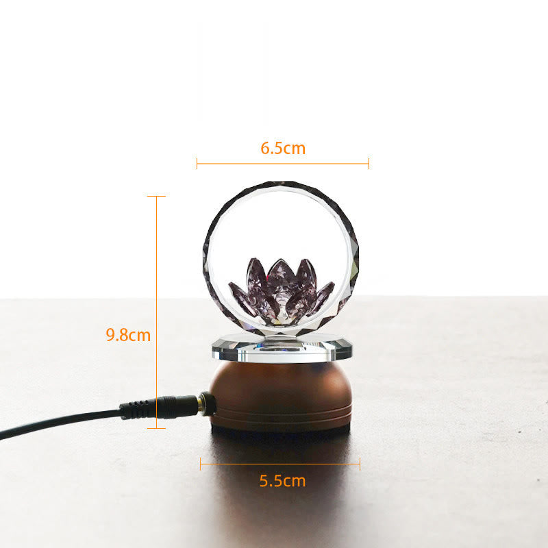 Buddha Stones Lotus Copper Brass New Begining Home Decoration - Aluminum Alloy Base - 6.5*9.8*5.5 cm - Plug-in - image 1