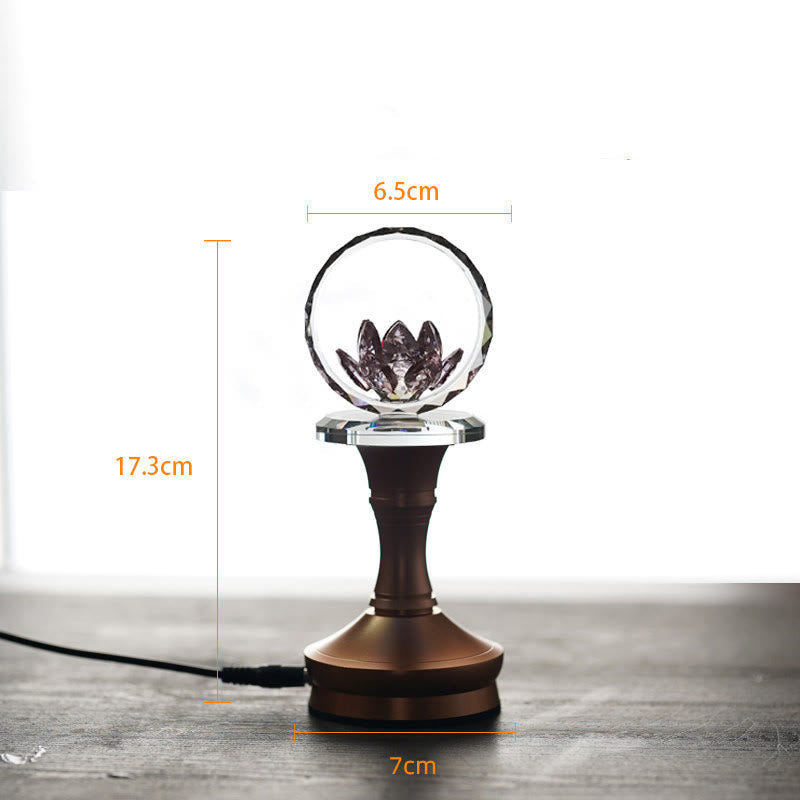 Buddha Stones Lotus Copper Brass New Begining Home Decoration - Aluminum Alloy Base - 6.5*17.3*7 cm - Plug-in - image 17