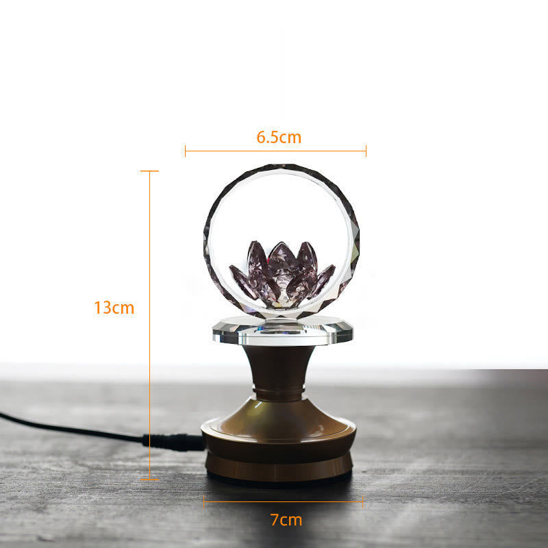 Buddha Stones Lotus Copper Brass New Begining Home Decoration - Copper Brass Base - 6.5*13*7 cm - Plug-in - image 21