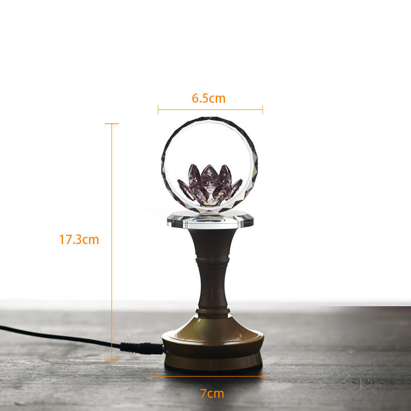 Buddha Stones Lotus Copper Brass New Begining Home Decoration - Copper Brass Base - 6.5*17.3*7 cm - Plug-in - image 23