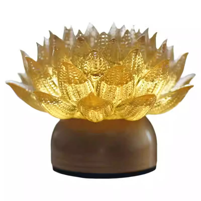 Buddha Stones Lotus Liuli Glass Copper Brass New Begining Home Decoration - image 23